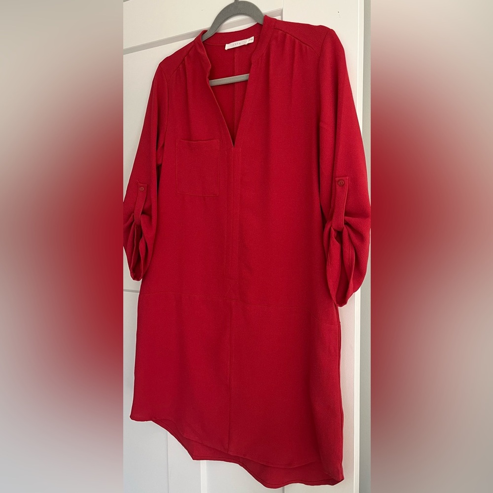 Lush Novak Poppy Red Tunic Dress - Size S - NWOT - Picture 2 of 9